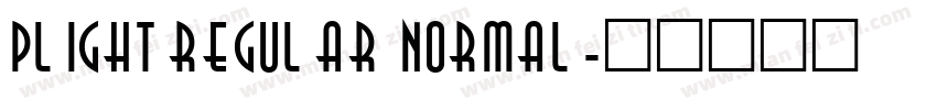 Plightregular normal字体转换